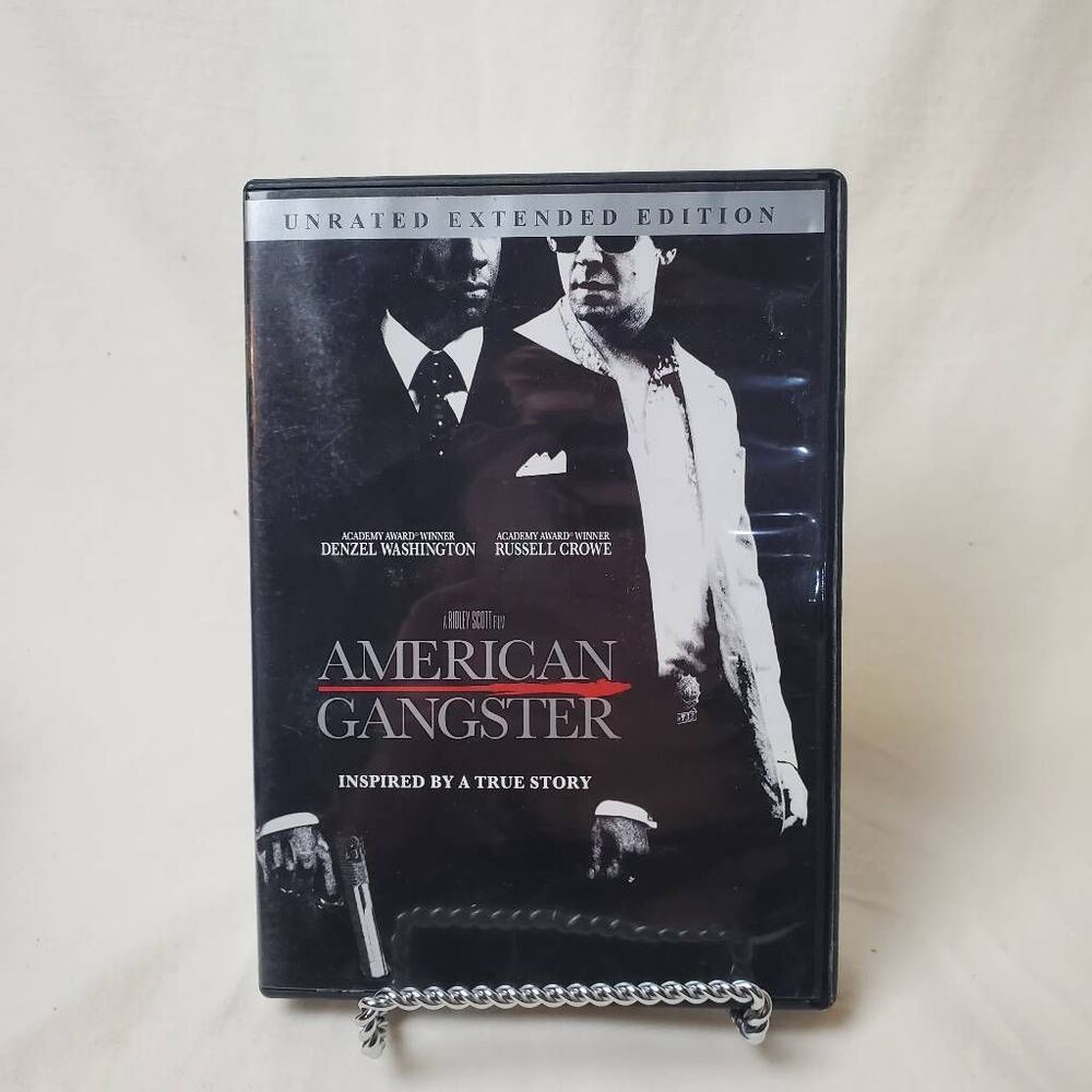 American Gangster (DVD, 2007) Denzel Washington Russell Crowe Crime Drama
